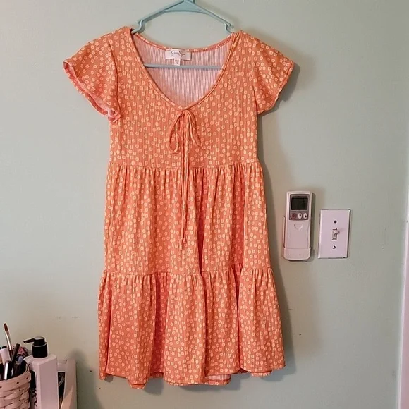 jessica simpson orange dress Jessica Simpson Women's Crochet Dress
